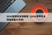 2016世界杯足球用球（2016世界杯足球用球是几号球）