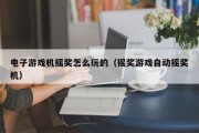 电子游戏机摇奖怎么玩的（摇奖游戏自动摇奖机）
