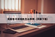 天联电子游戏机怎么样啊（天联下载）