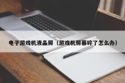 电子游戏机液晶屏（游戏机屏幕碎了怎么办）