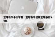 篮球教学中文字幕（篮球教学视频篮球基础50集）