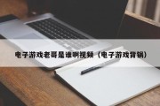 电子游戏老哥是谁啊视频（电子游戏背锅）