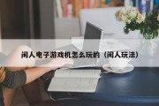 闲人电子游戏机怎么玩的（闲人玩法）