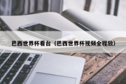 巴西世界杯看台（巴西世界杯视频全程放）