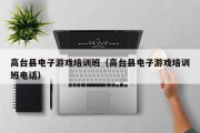 高台县电子游戏培训班（高台县电子游戏培训班电话）